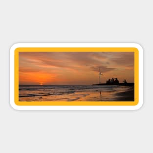 Daybreak on the beach Sticker